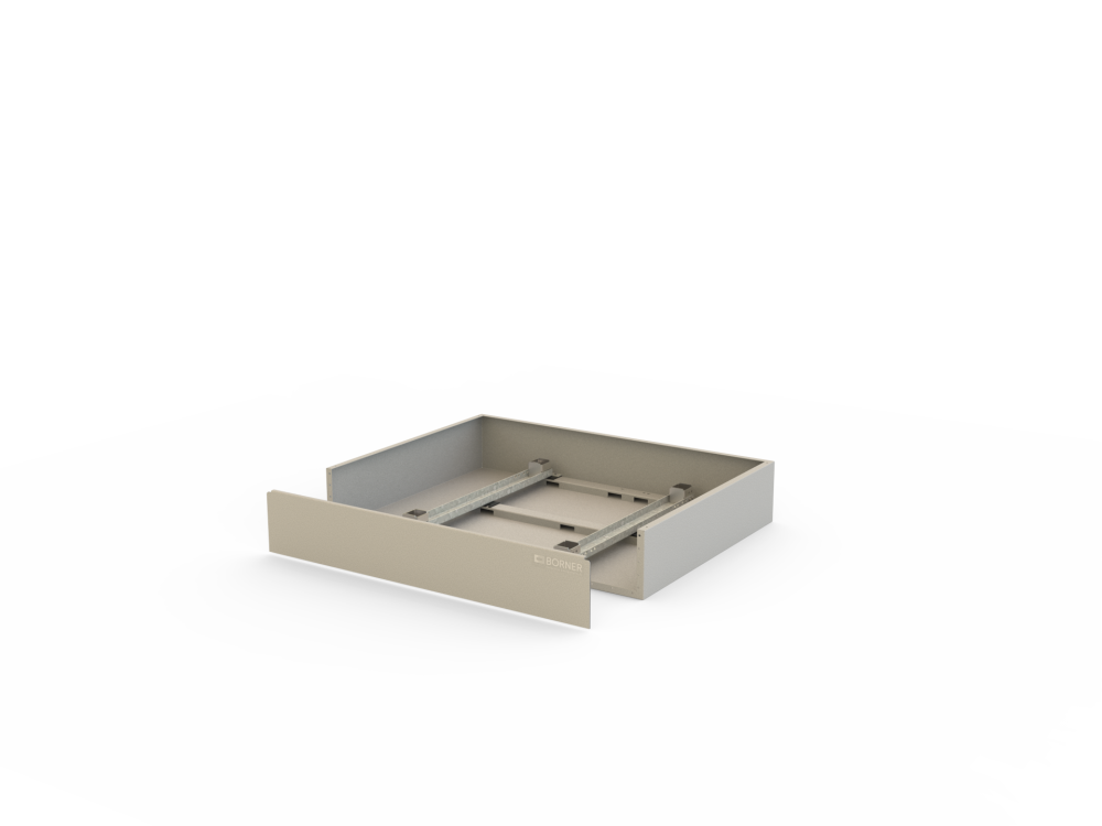 Bac à huile avec façade démontable (grand côté)