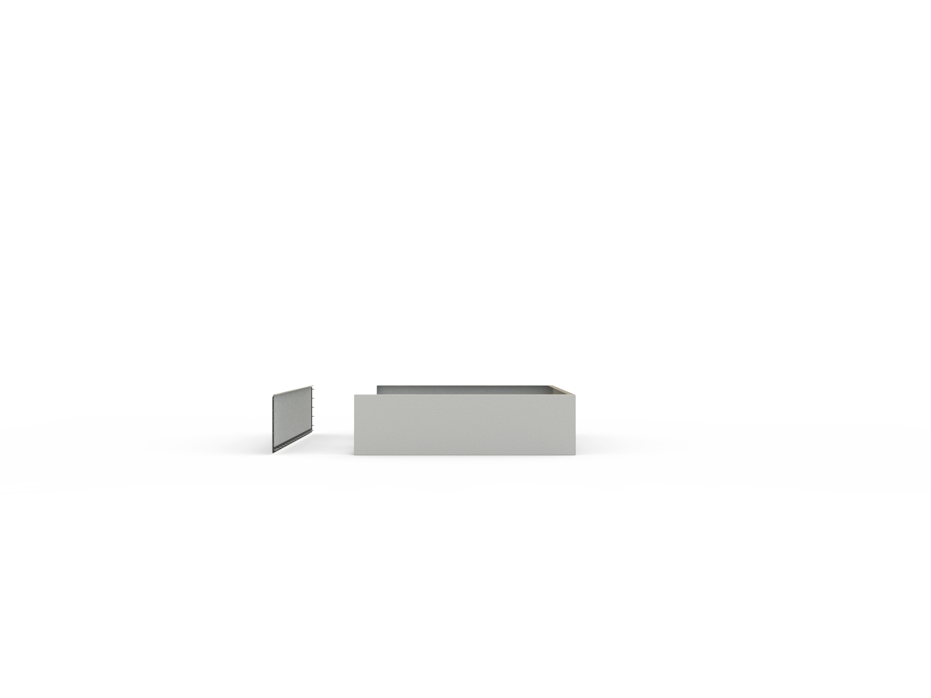 Bac à huile Pocket avec façade démontable