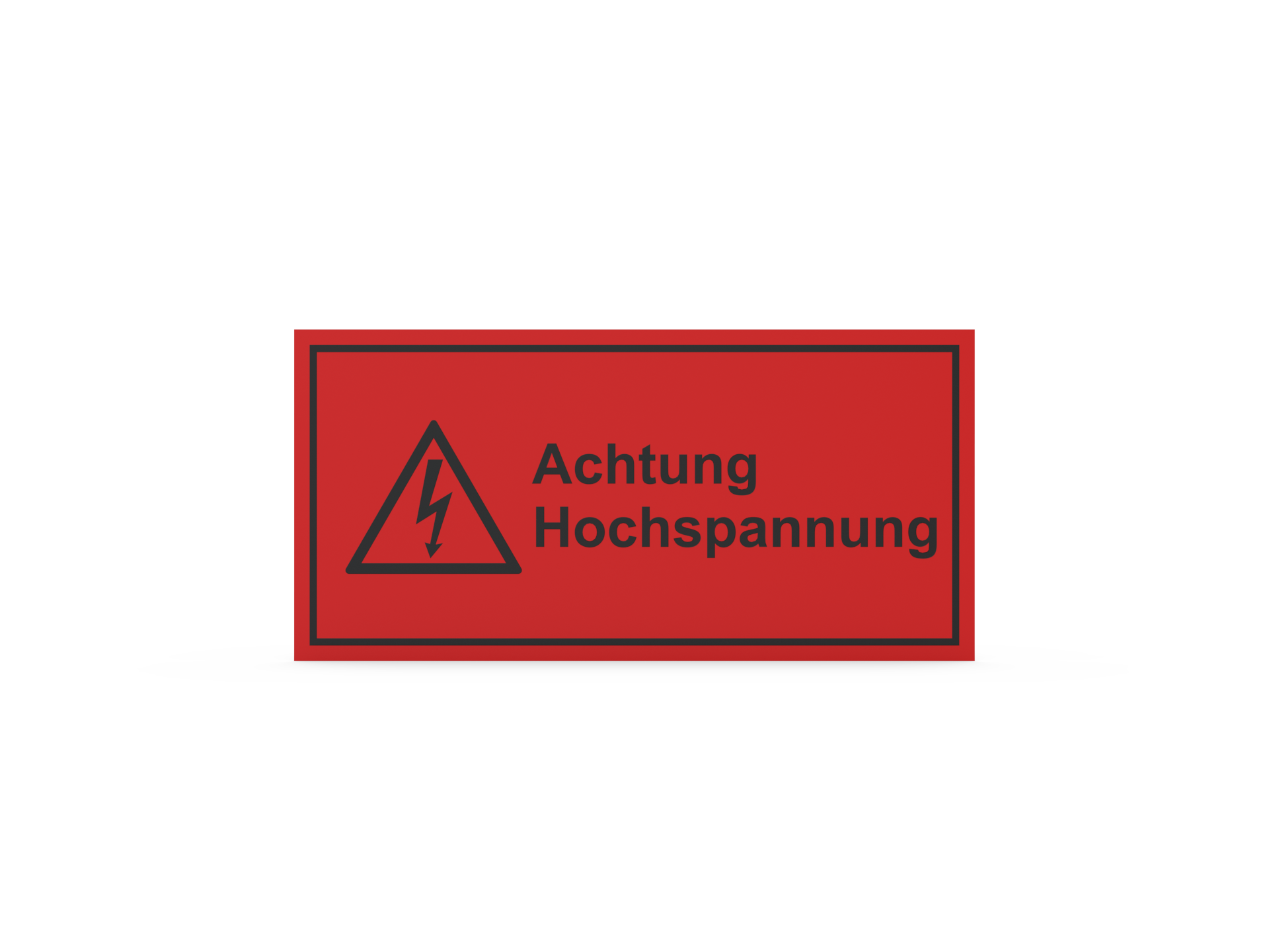 Panneau d'avertissement magnétique "Achtung Hochspannung"