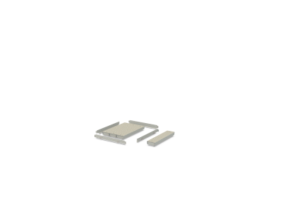BORDEC Abdeckung mit Bolzen BAB B125 4 100 lose